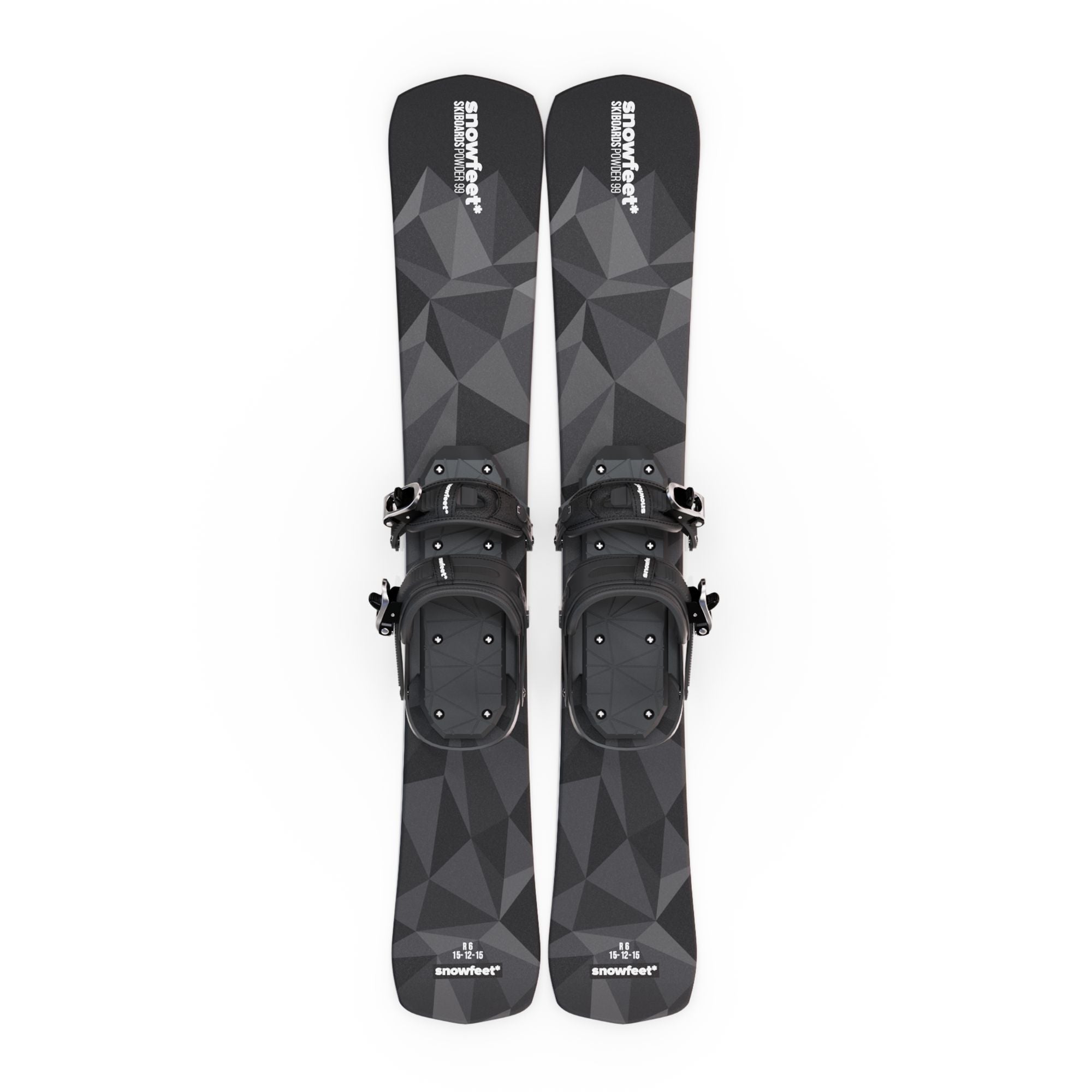 Snowfeet* POWDER Skiblades | 99 CM | Skiboards Snowblades Short Skis