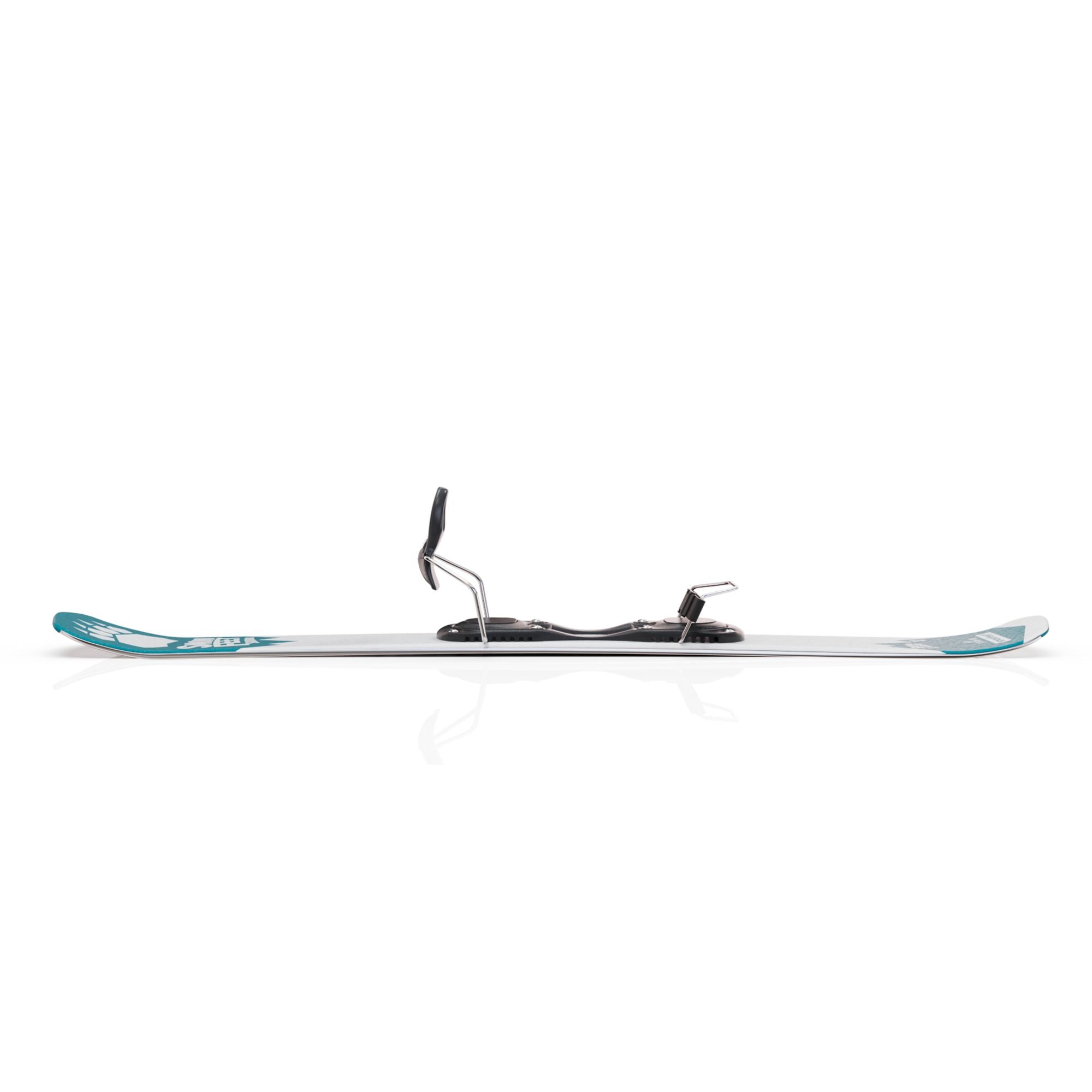 skiboards snowblades short ski 99 snowfeet mini little ski skiblades for ski with ski boot bindings blue turquoise