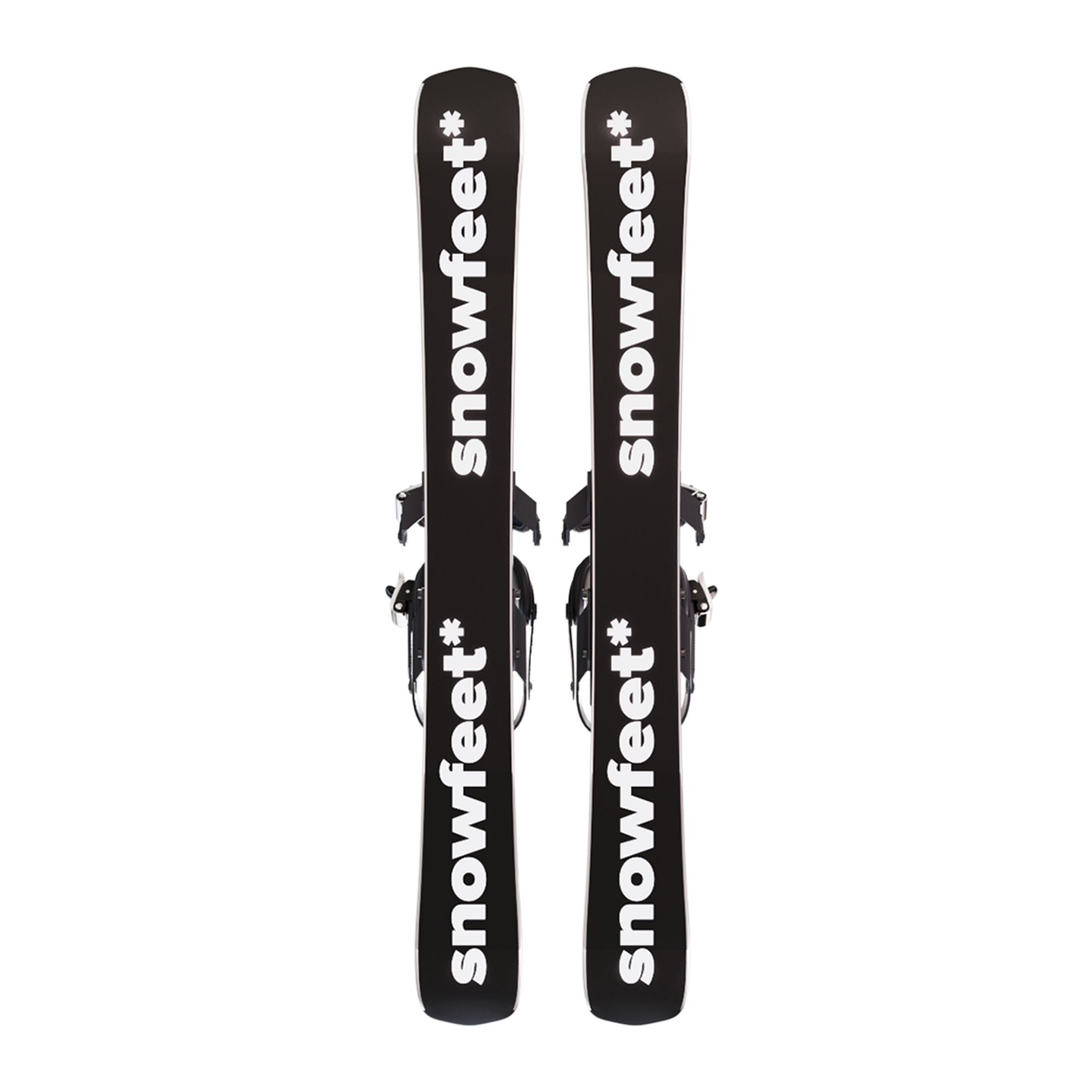 skiboards snowblades short ski 99 snowfeet mini little ski skiblades for snowboard boot with snowboard boot bindings black