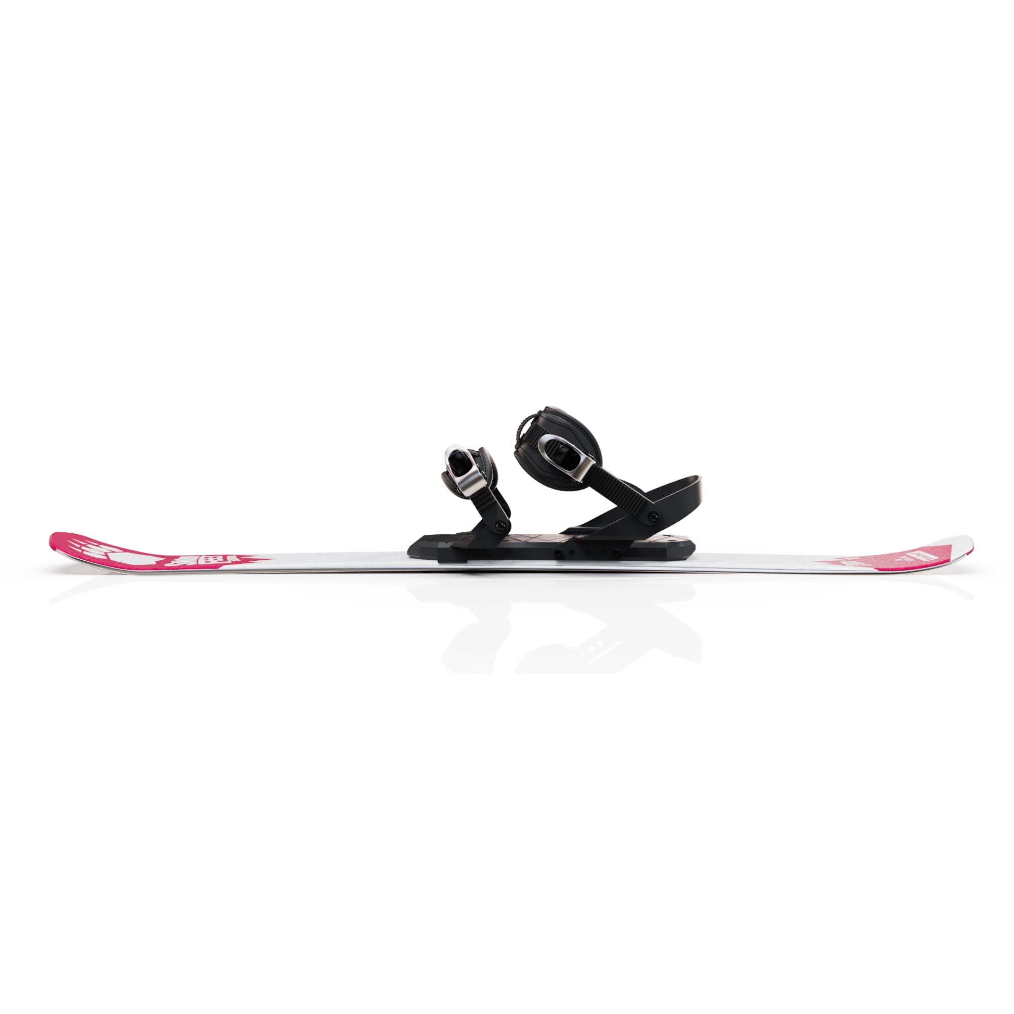skiboards snowblades short ski 99 snowfeet mini little ski skiblades for snowboard boot with snowboard boot bindings pink