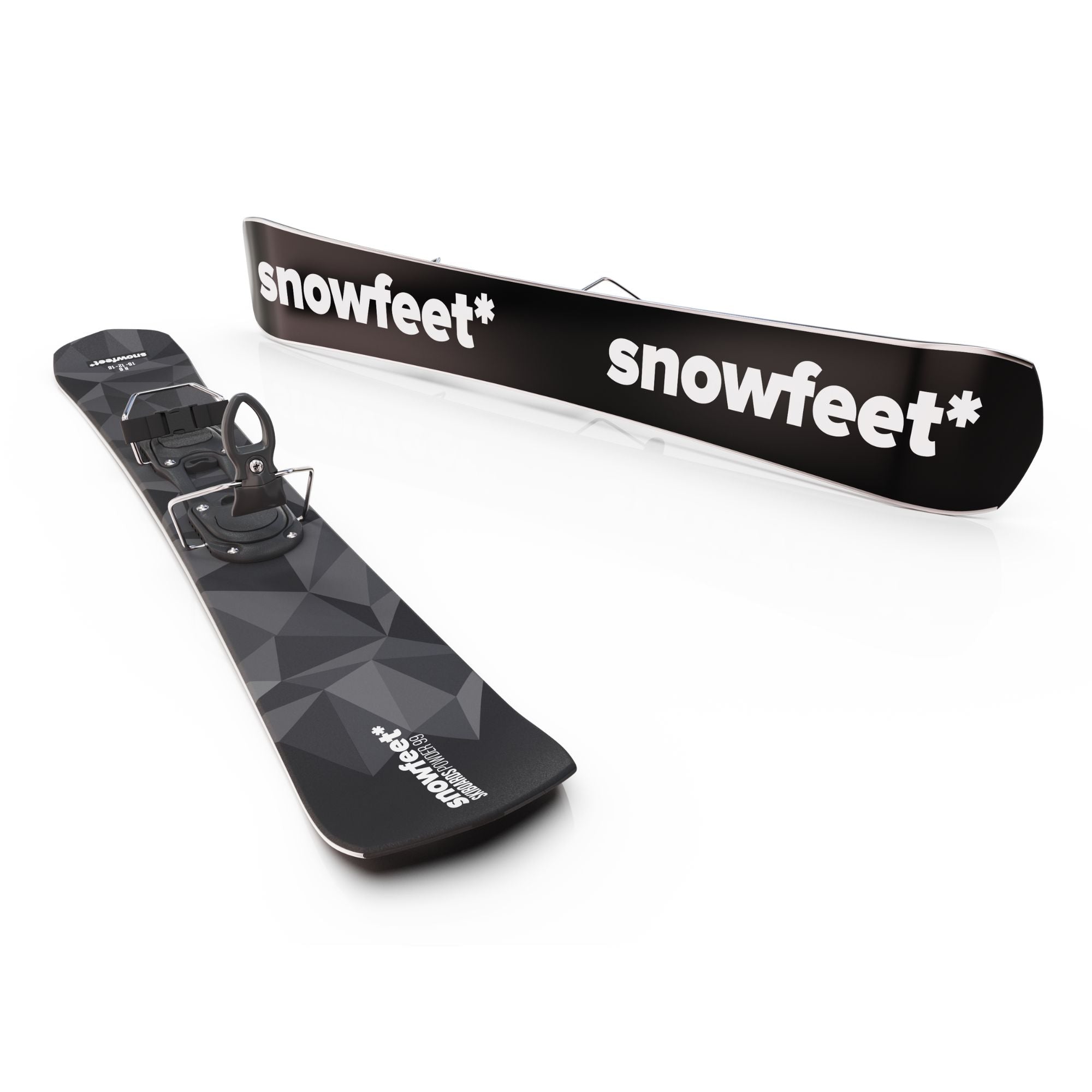 Snowfeet* POWDER Skiblades | 99 CM | Skiboards Snowblades Short Skis