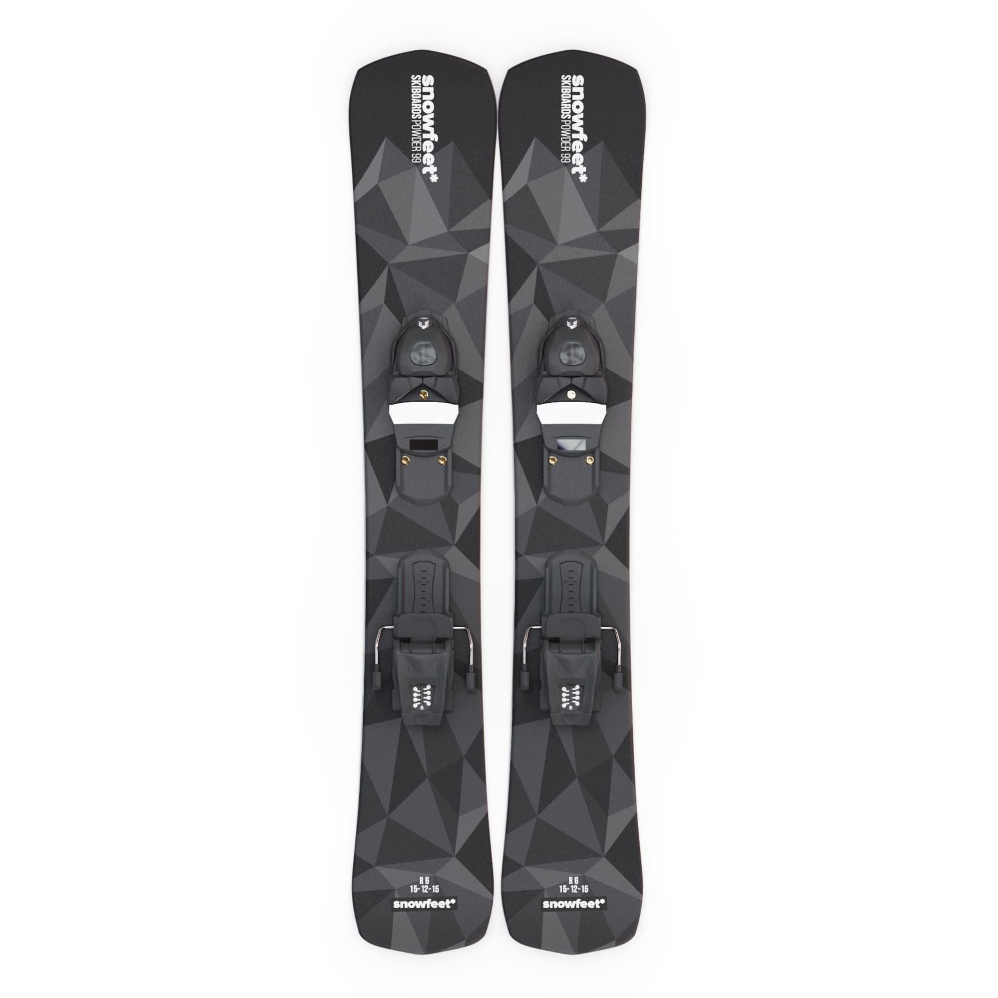 Snowfeet* POWDER Skiblades | 99 CM | Skiboards Snowblades Short Skis
