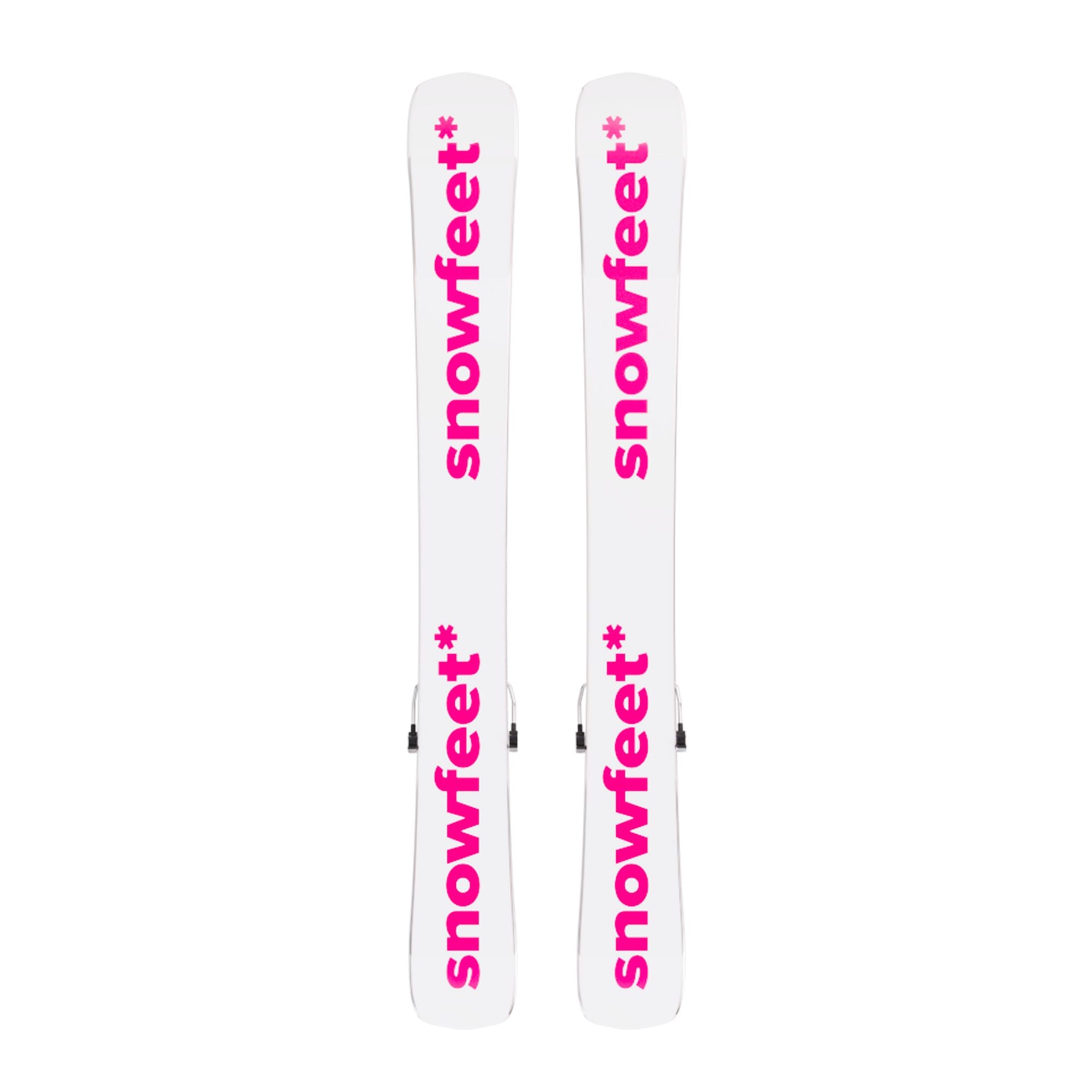 skiboards snowblades short ski 99 snowfeet mini little ski skiblades for ski with ski boot bindings pink