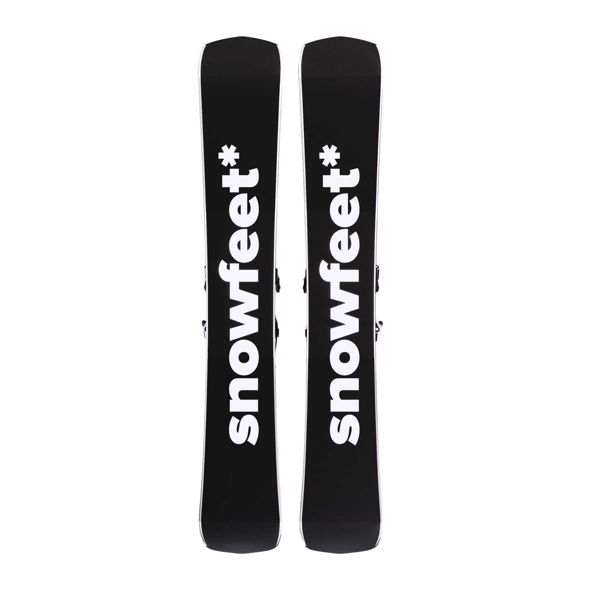 Skiblades Snowfeet* POWDER Skiblades | 99 CM | Skiboards Snowblades Short Skis - snowfeet* snowboard binding