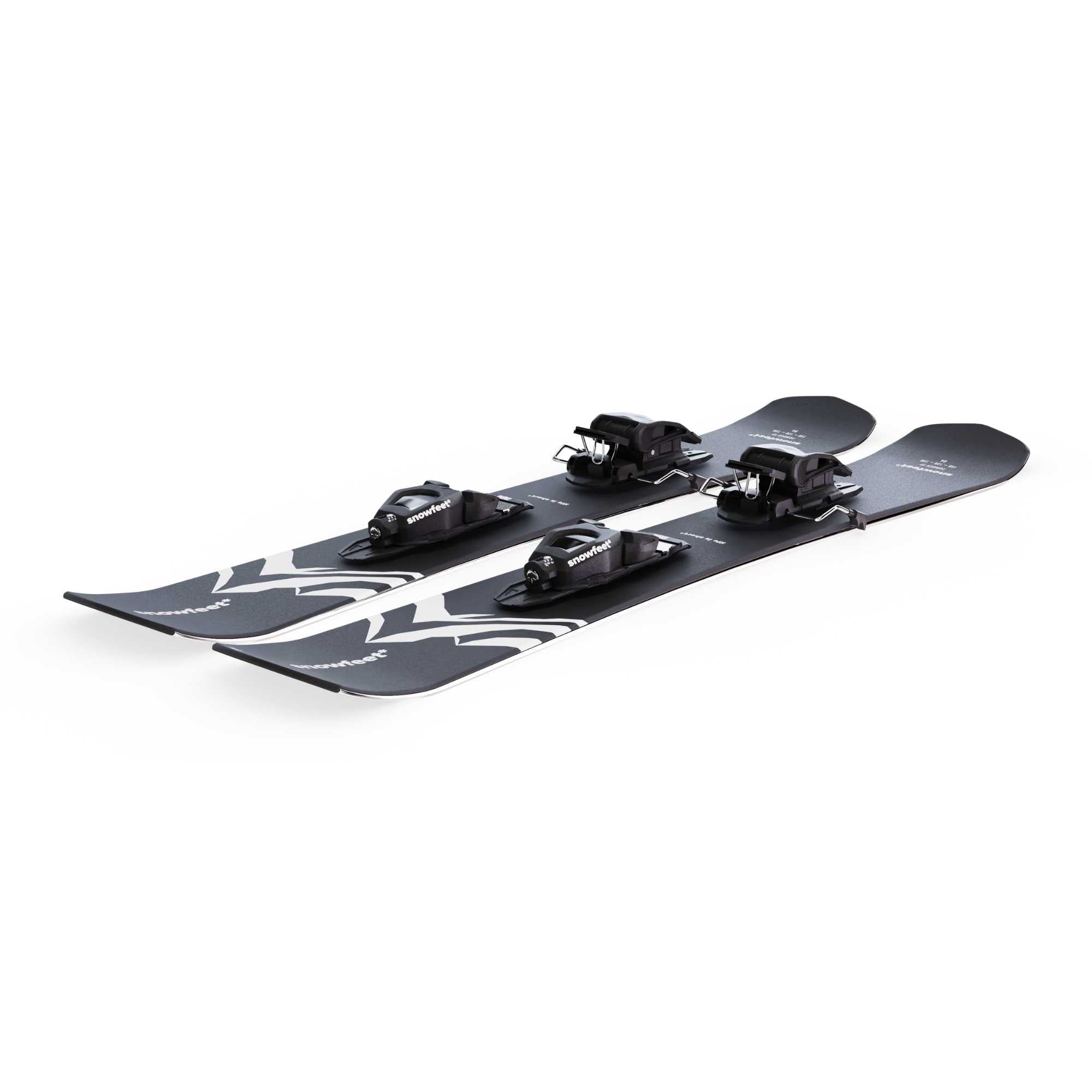 Skiblades Snowfeet* POWDER Skiblades | 99 CM | Skiboards Snowblades Short Skis - snowfeet* profi binding