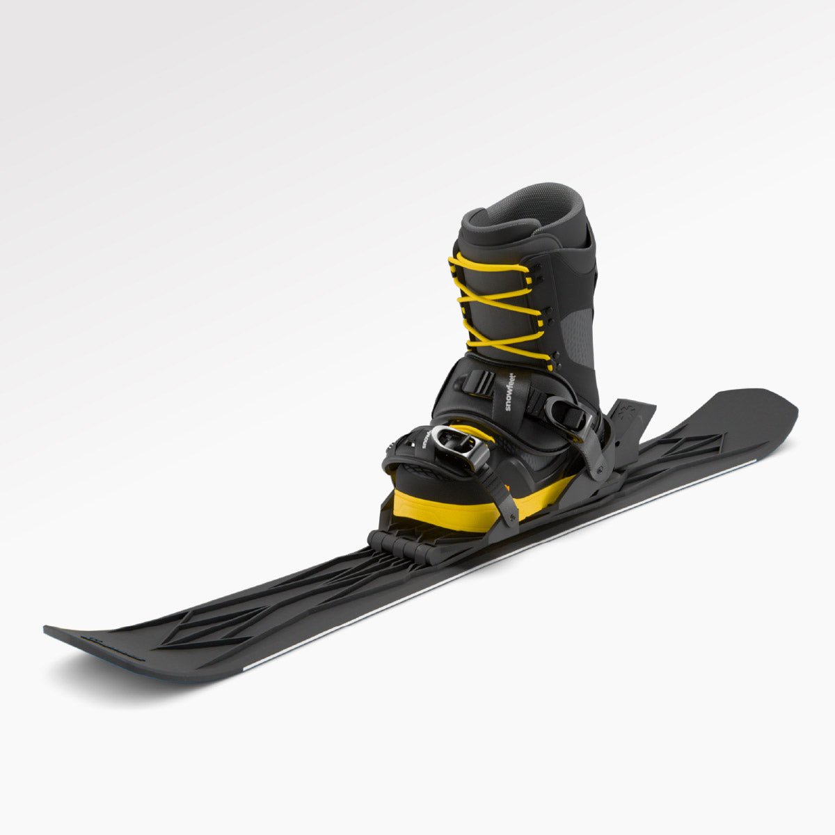 Skiblades Snowfeet Walkski short backcountry touring skis for hiking and skiing, Climbing skins included, Fiberglass-reinforced polyamide.