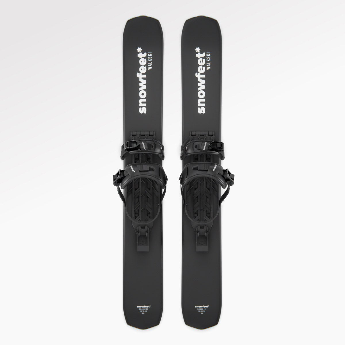 Skiblades Snowfeet Walkski short backcountry touring skis for hiking and skiing, Climbing skins included, wood core.