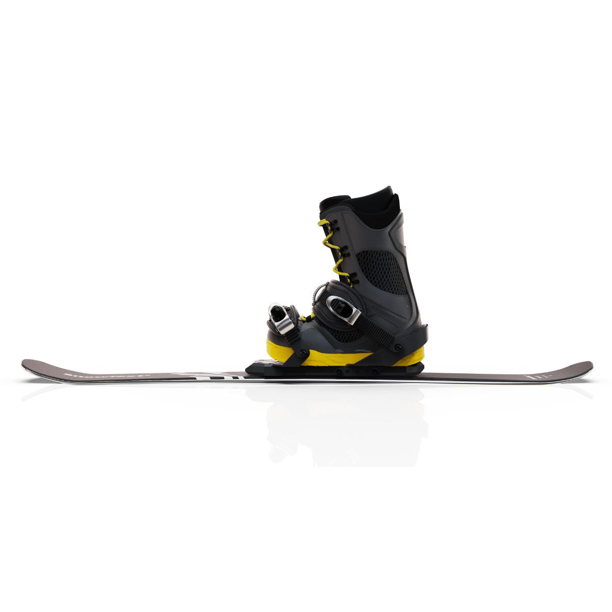 skiboards snowblades short ski 99 snowfeet mini little ski skiblades for snowboard with snowboard boot bindings mountain black