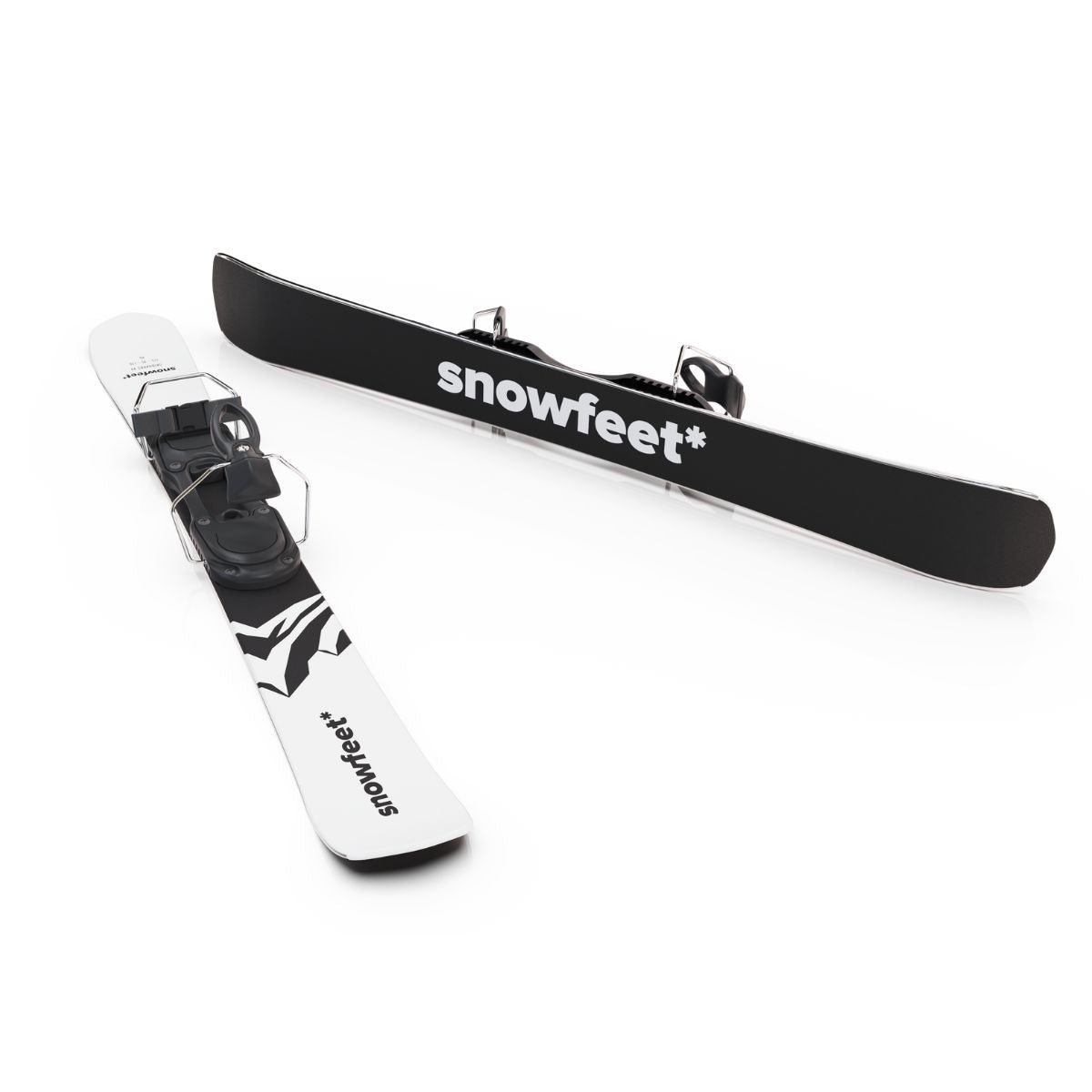 skiboards snowblades short ski 99 snowfeet mini little ski skiblades for ski with ski boot bindings mountain white