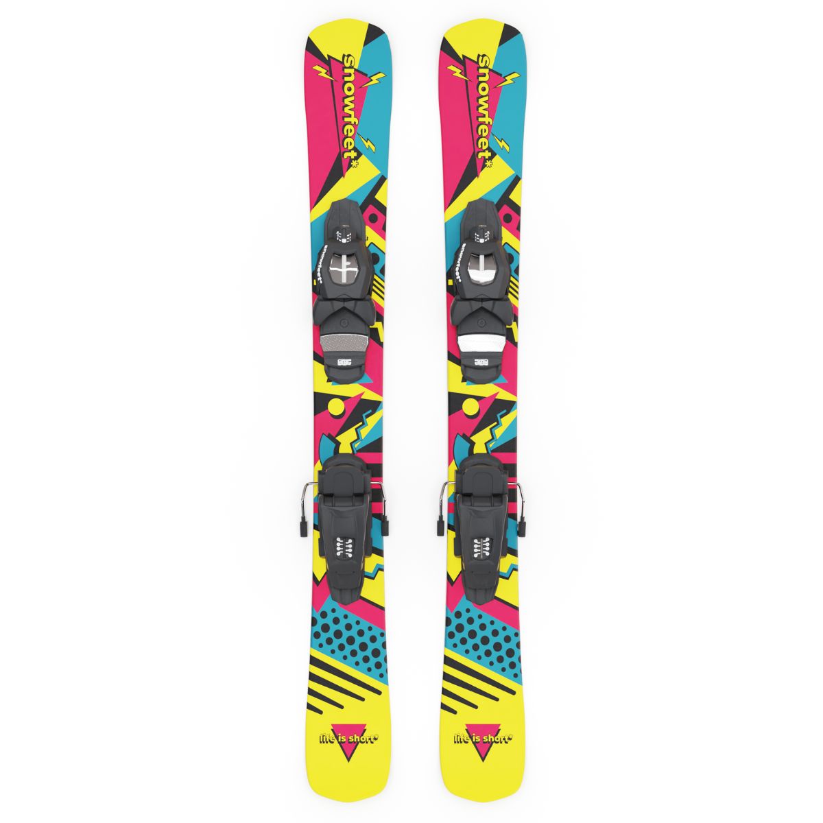 skiboards snowblades short ski 99 snowfeet mini little ski skiblades for ski with pro ski boot bindings retro