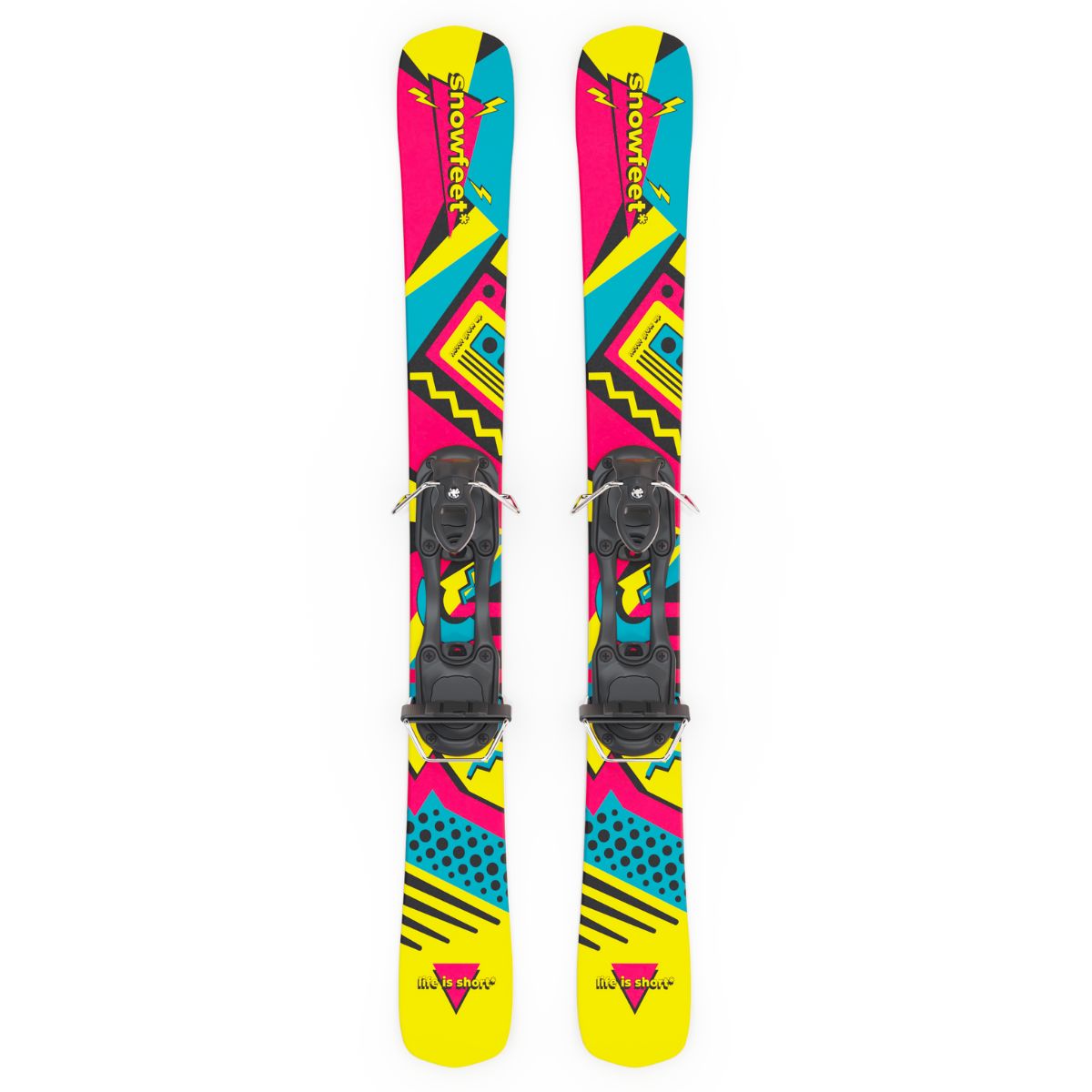 skiboards snowblades short ski 99 snowfeet mini little ski skiblades for ski with ski boot bindings retro