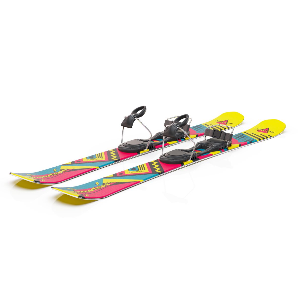 skiboards snowblades short ski 99 snowfeet mini little ski skiblades for ski with ski boot bindings retro