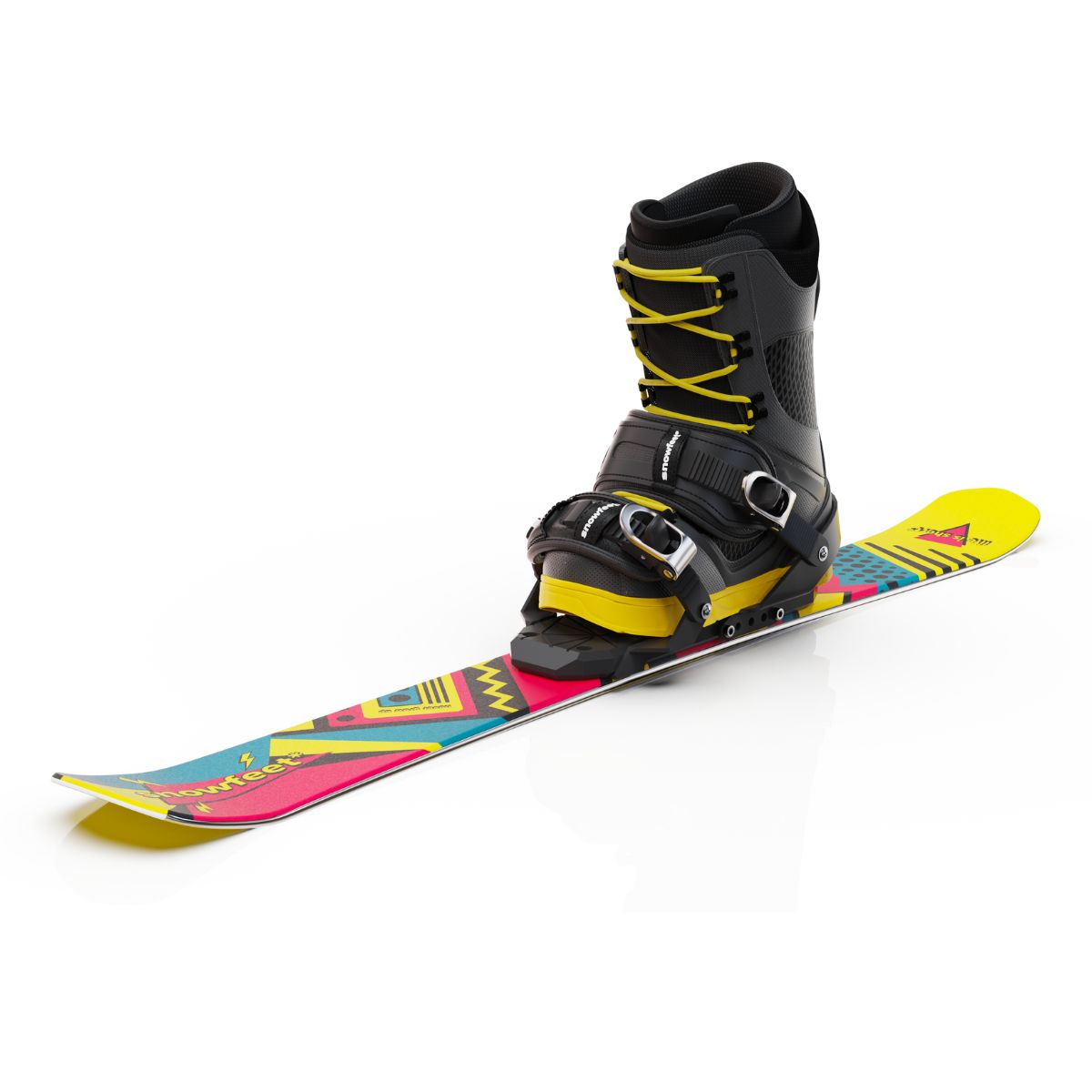 skiboards snowblades short ski 99 snowfeet mini little ski skiblades for snowboard with snowboard boot bindings mountain retro