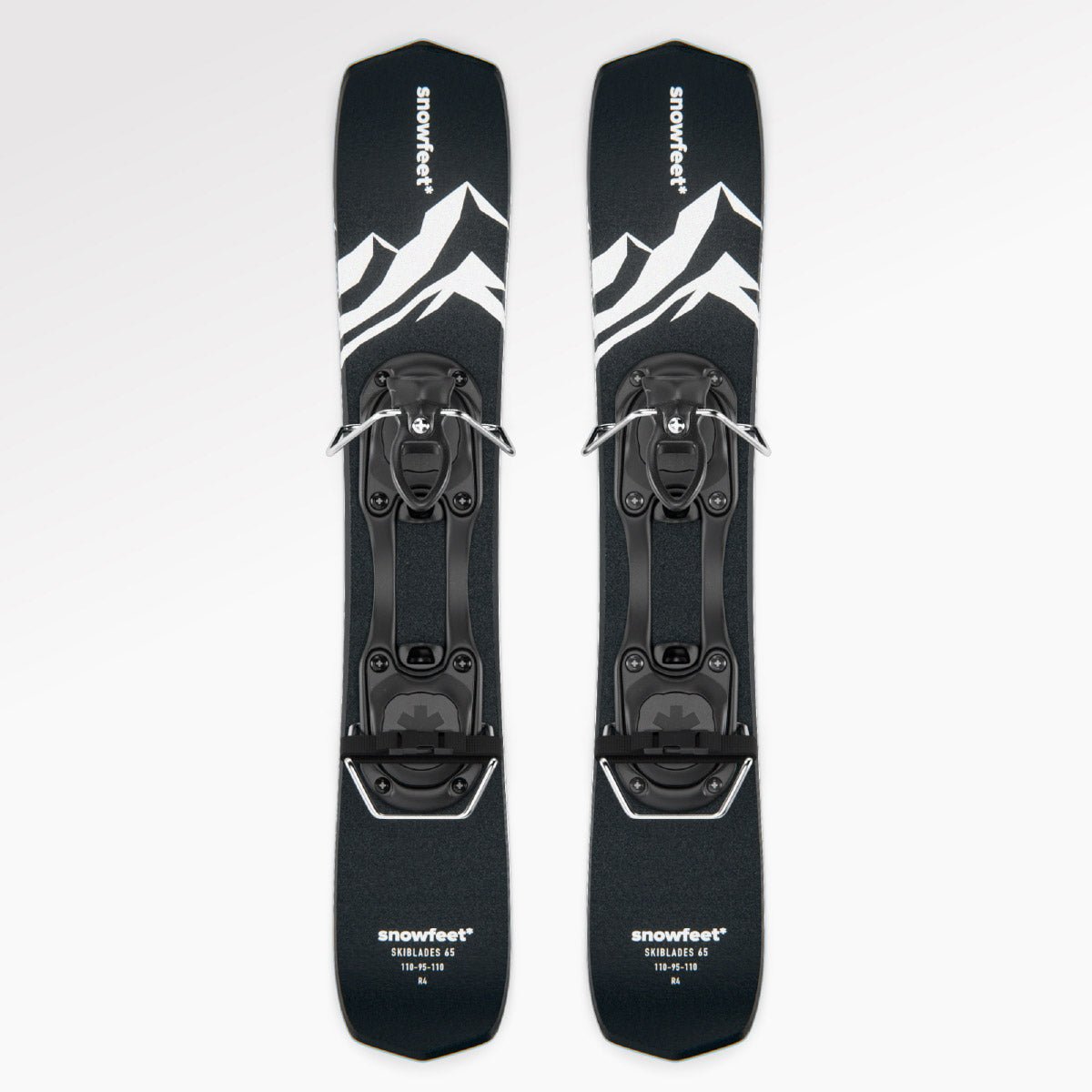 Snowfeet* Skiblades | 65 CM | Skiboards Snowblades Short Mini Skis