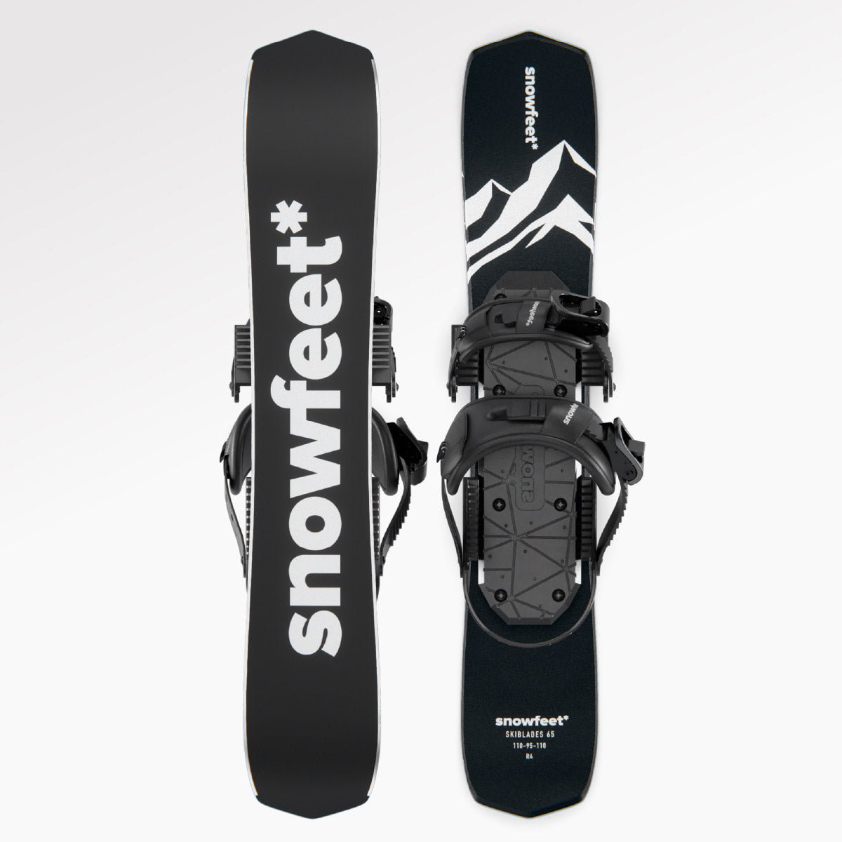 Snowfeet* Skiblades | 65 CM | Skiboards Snowblades Short Mini Skis