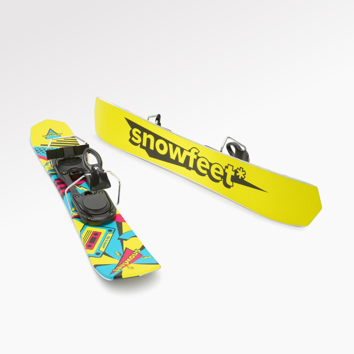Snowfeet* Skiblades | 65 CM | Skiboards Snowblades Short Mini Skis