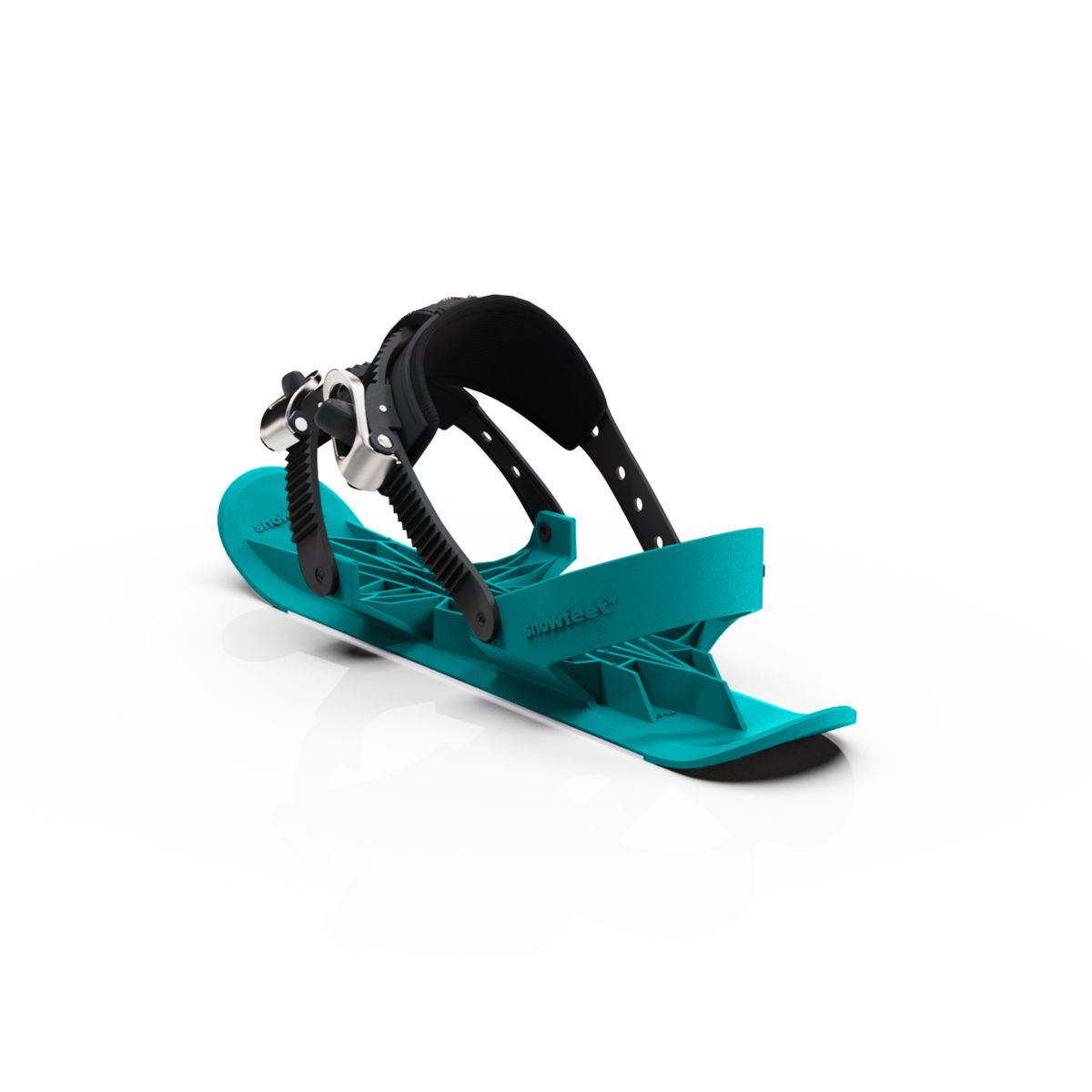  snowfeet pro mini ski skates for snow snowskates skiskates skating ski short ski mini skiskate for snow snowfeet new model best model #color_turquoise