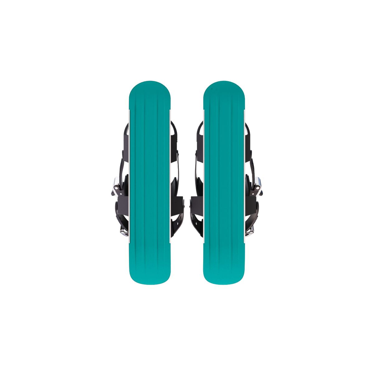  snowfeet pro mini ski skates for snow snowskates skiskates skating ski short ski mini skiskate for snow snowfeet new model best model #color_turquoise