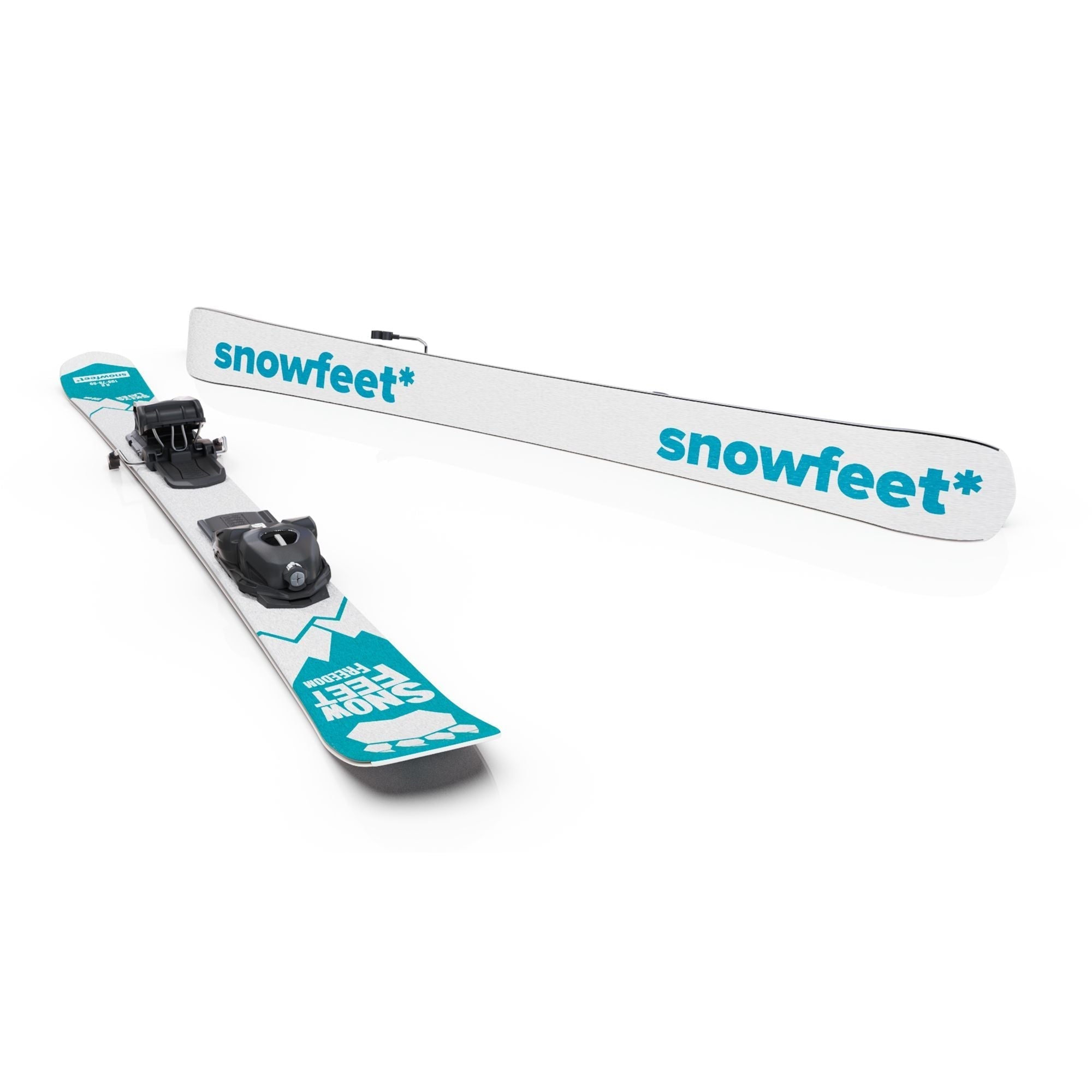 snowfeet short ski 130 cm freedom ski skiboards 130 snowblades skiblades