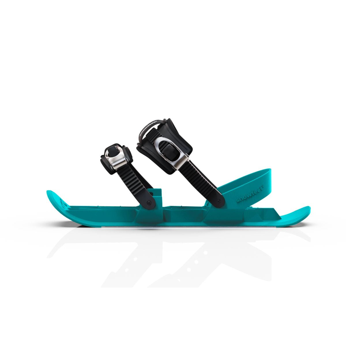  snowfeet pro mini ski skates for snow snowskates skiskates skating ski short ski mini skiskate for snow snowfeet new model best model #color_turquoise