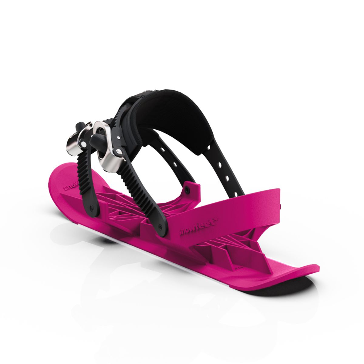  snowfeet pro mini ski skates for snow snowskates skiskates skating ski short ski mini skiskate for snow snowfeet new model best model #color_pink