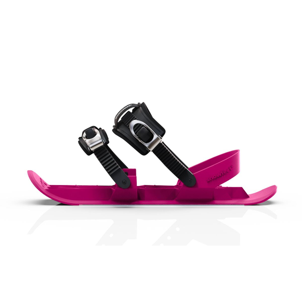  snowfeet pro mini ski skates for snow snowskates skiskates skating ski short ski mini skiskate for snow snowfeet new model best model #color_pink