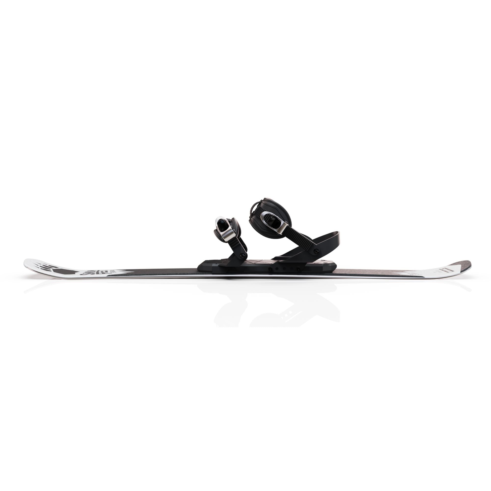 skiboards snowblades short ski 99 snowfeet mini little ski skiblades for snowboard boot with snowboard boot bindings white