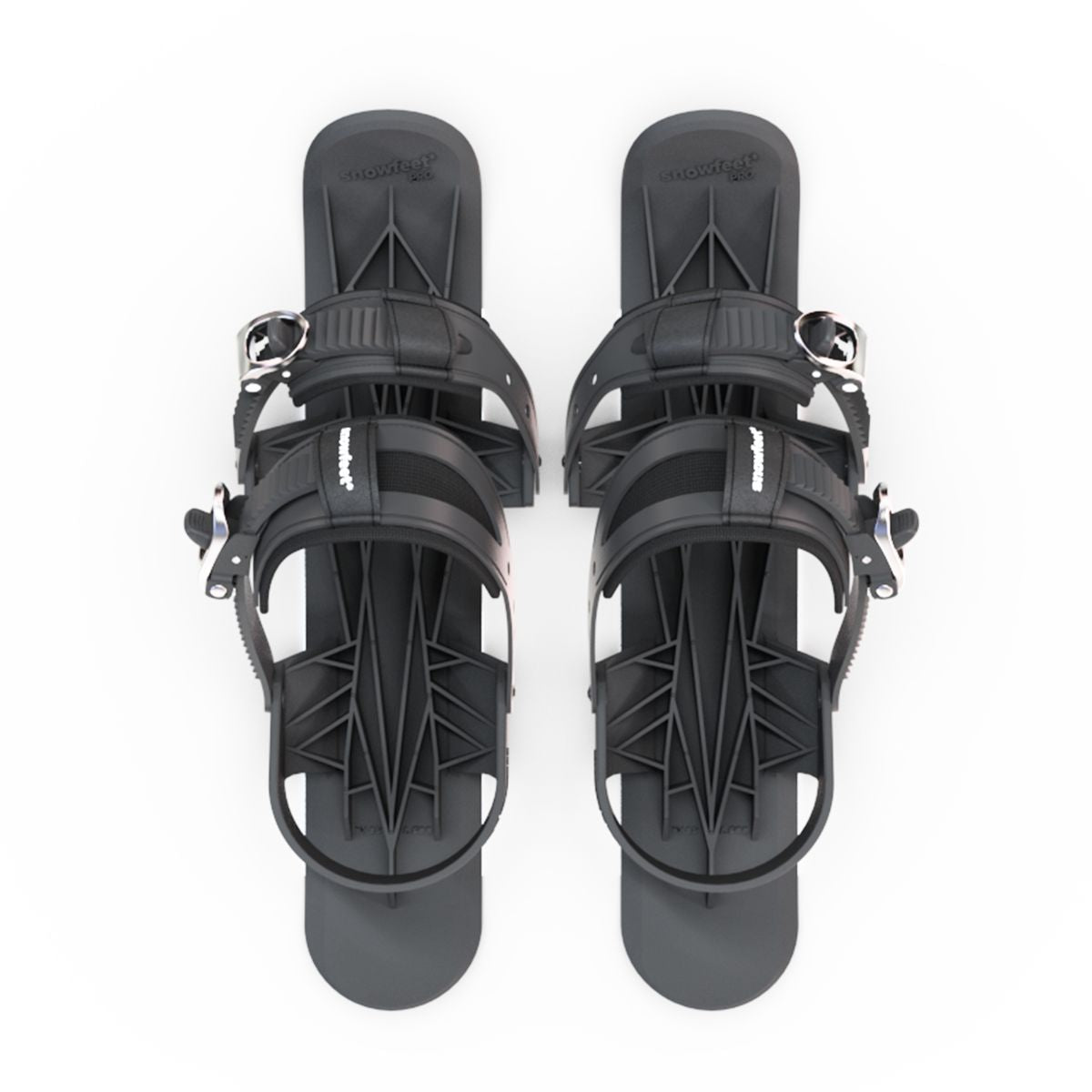  snowfeet pro mini ski skates for snow snowskates skiskates skating ski short ski mini skiskate for snow snowfeet new model best model #color_black