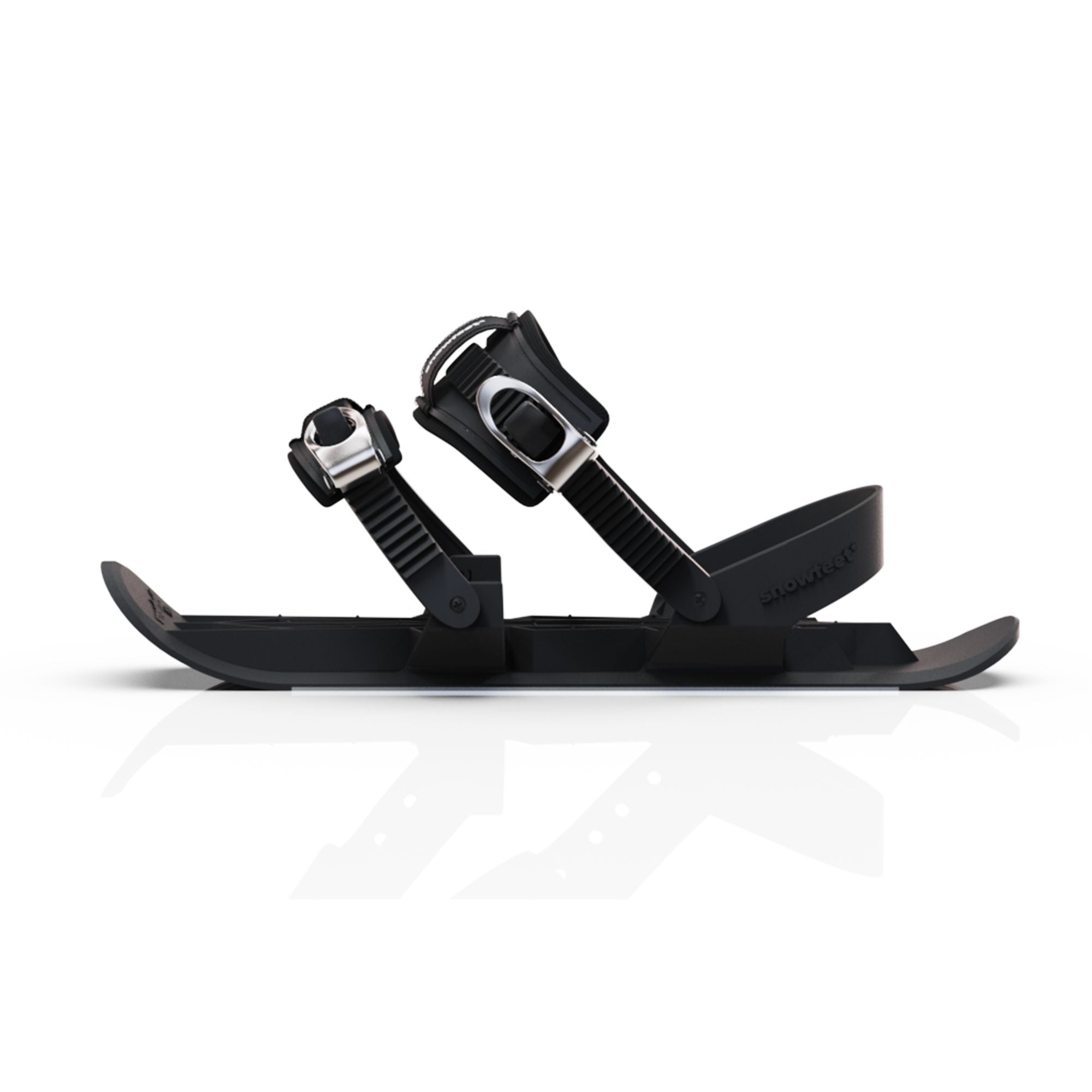 snowfeet pro mini ski skates for snow snowskates skiskates skating ski short ski mini skiskate for snow snowfeet new model best model #color_black
