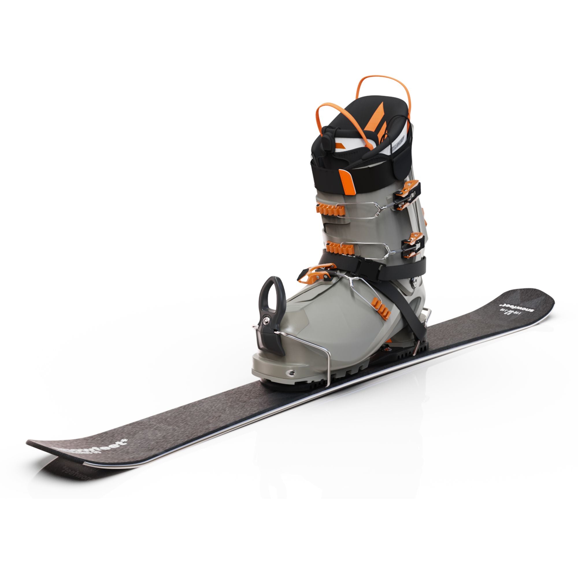 skiboards snowblades short ski 99 snowfeet mini little ski skiblades for ski with ski boot bindings black