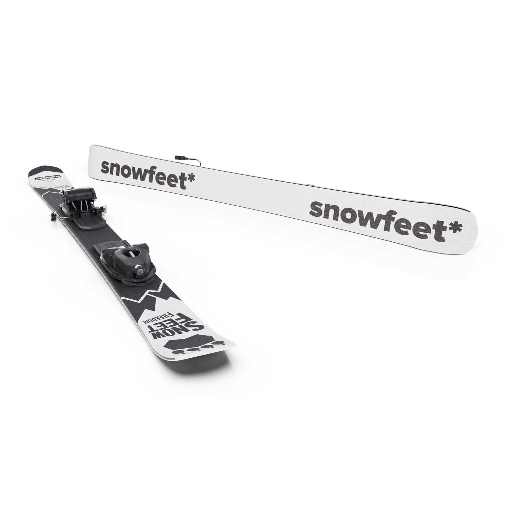 snowfeet short ski 130 cm freedom ski skiboards 130 snowblades skiblades