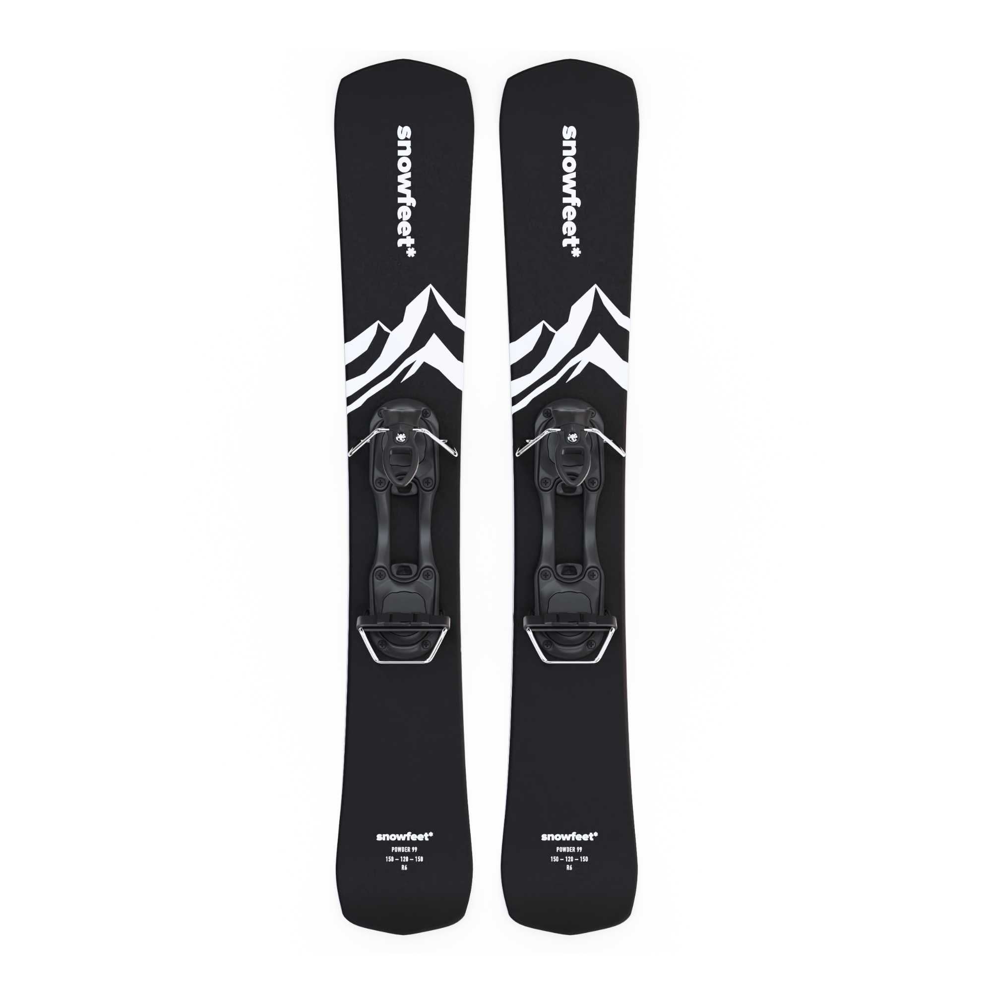 Snowfeet* POWDER Skiblades | 99 CM | Skiboards Snowblades Short Skis