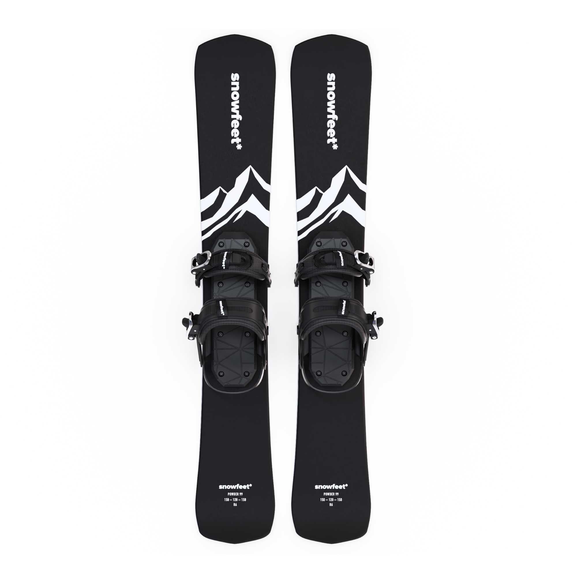 Skiblades Snowfeet* POWDER Skiblades | 99 CM | Skiboards Snowblades Short Skis - snowfeet*
