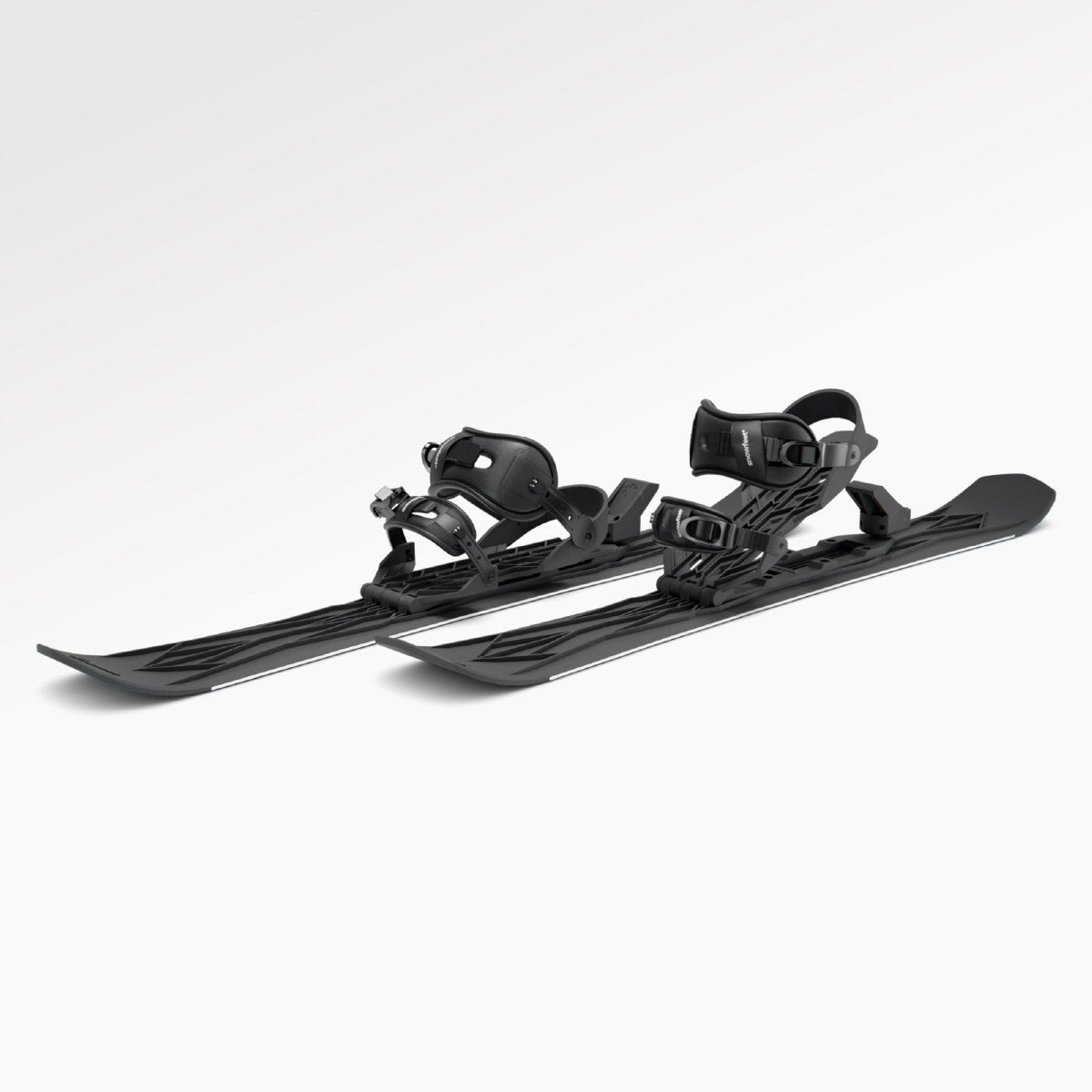 Skiblades Snowfeet Walkski short backcountry touring skis for hiking and skiing, Climbing skins included, Fiberglass-reinforced polyamide.
