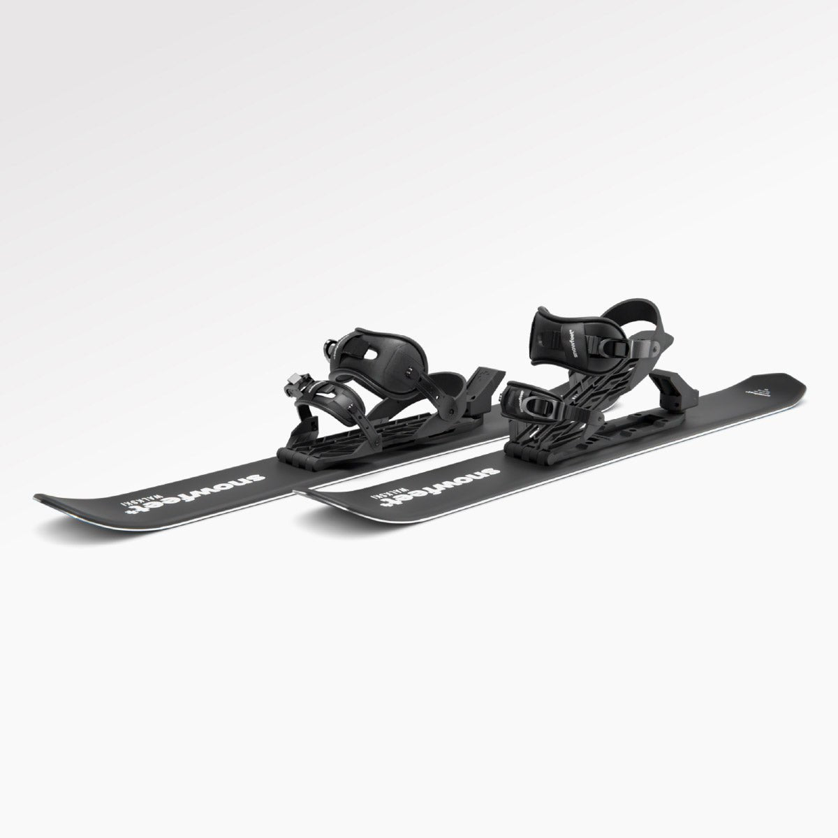 Skiblades Snowfeet Walkski short backcountry touring skis for hiking and skiing, Climbing skins included, wood core.
