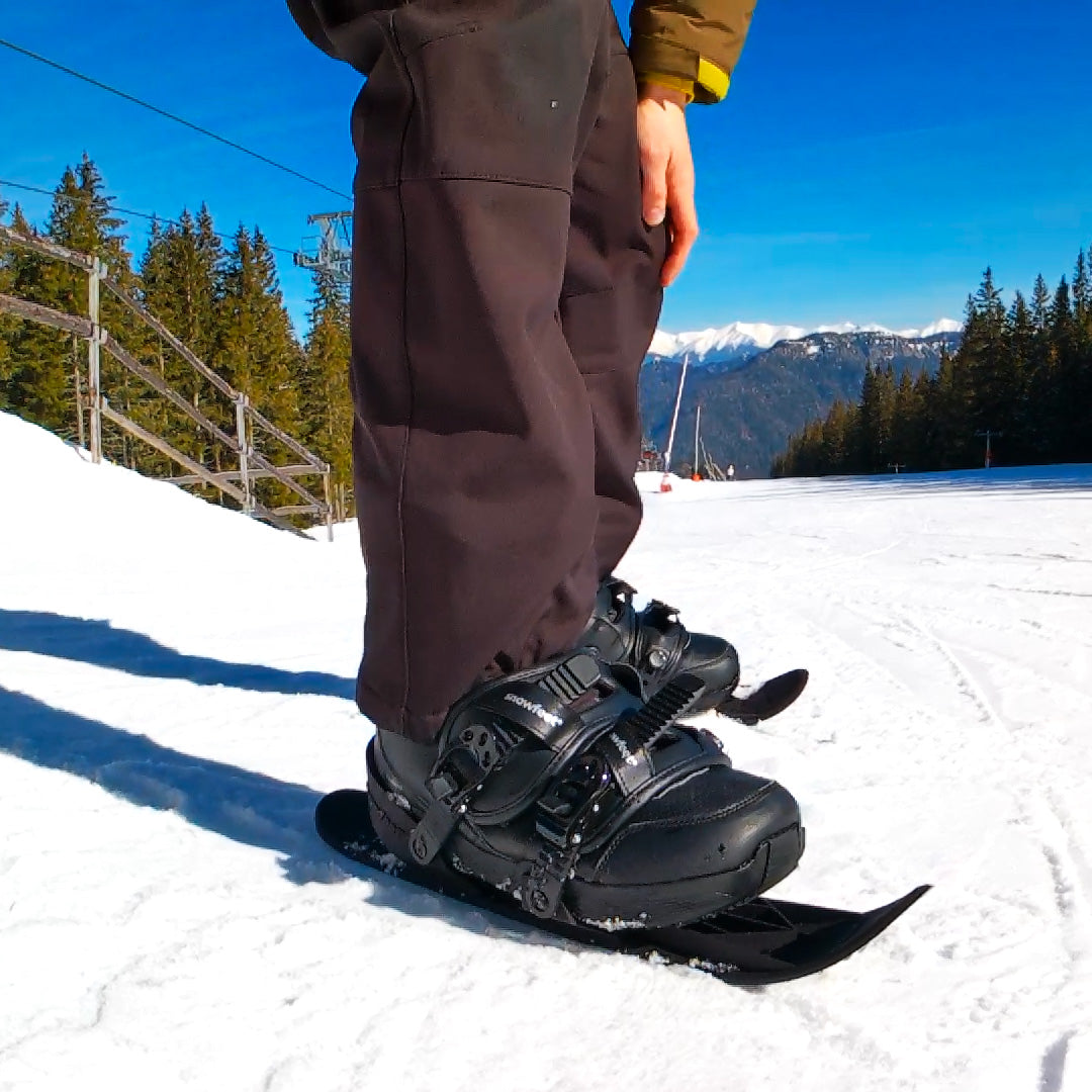 snowfeet pro mini ski skates for snow snowskates skiskates skating ski short ski mini skiskate for snow snowfeet new model best model 
