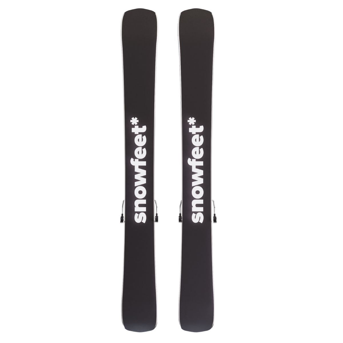 skiboards snowblades short ski 99 snowfeet mini little ski skiblades for ski with pro ski boot bindings mountain black