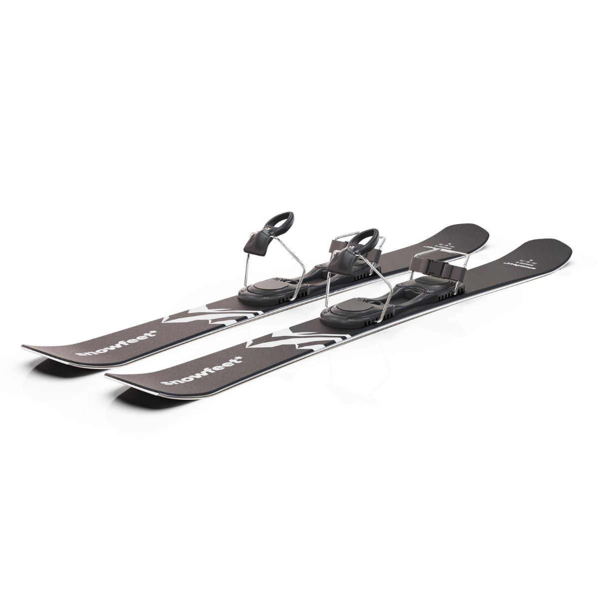 skiboards snowblades short ski 99 snowfeet mini little ski skiblades for ski with ski boot bindings mountain black