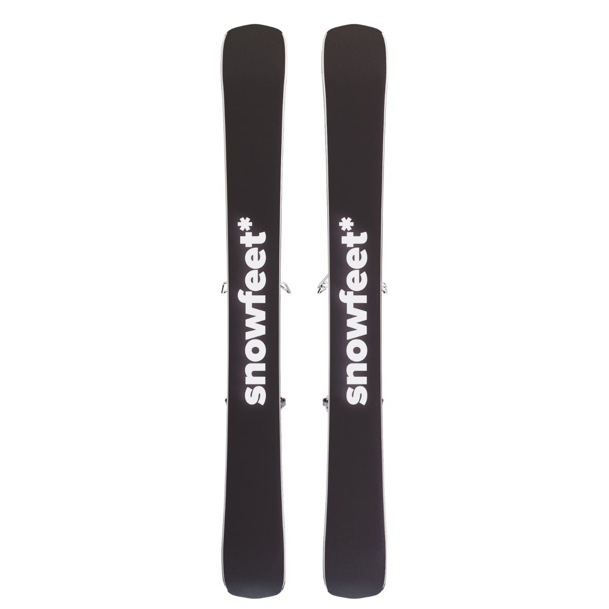 skiboards snowblades short ski 99 snowfeet mini little ski skiblades for ski with ski boot bindings mountain black