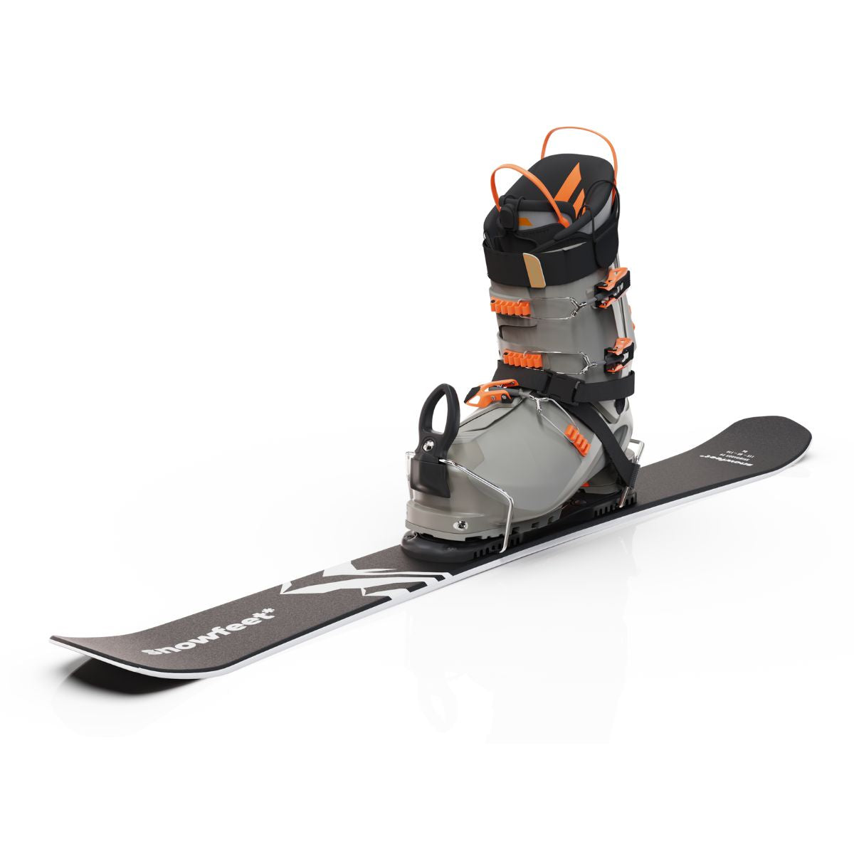 skiboards snowblades short ski 99 snowfeet mini little ski skiblades for ski with ski boot bindings mountain black