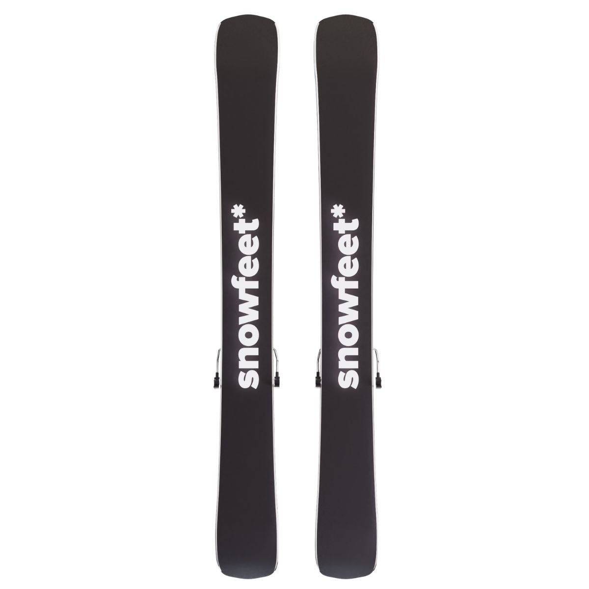 skiboards snowblades short ski 99 snowfeet mini little ski skiblades for ski with pro ski boot bindings mountain white