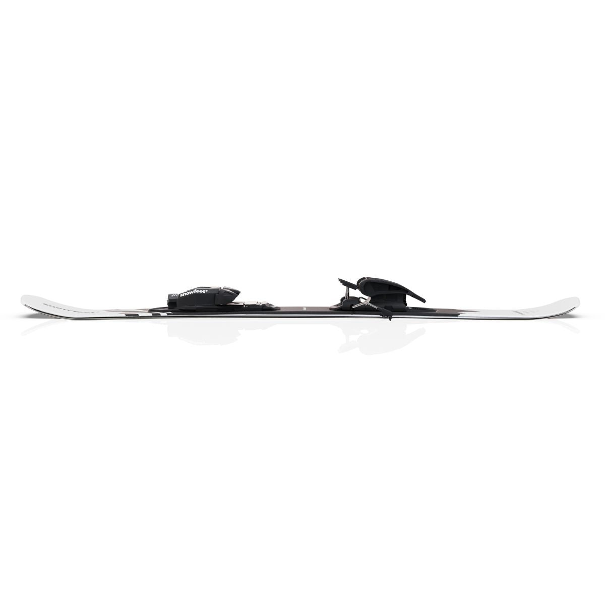 skiboards snowblades short ski 99 snowfeet mini little ski skiblades for ski with pro ski boot bindings mountain white