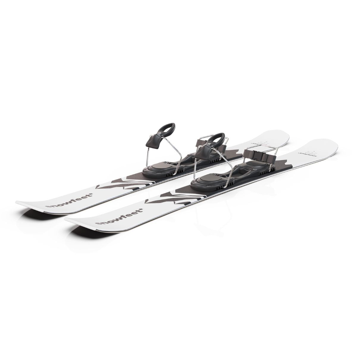 skiboards snowblades short ski 99 snowfeet mini little ski skiblades for ski with ski boot bindings mountain white