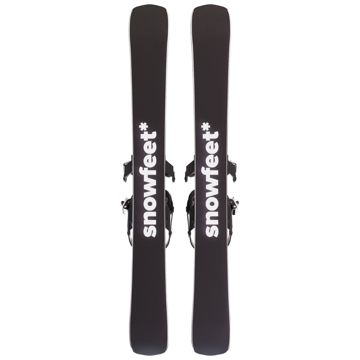 skiboards snowblades short ski 99 snowfeet mini little ski skiblades for snowboard with snowboard boot bindings mountain white