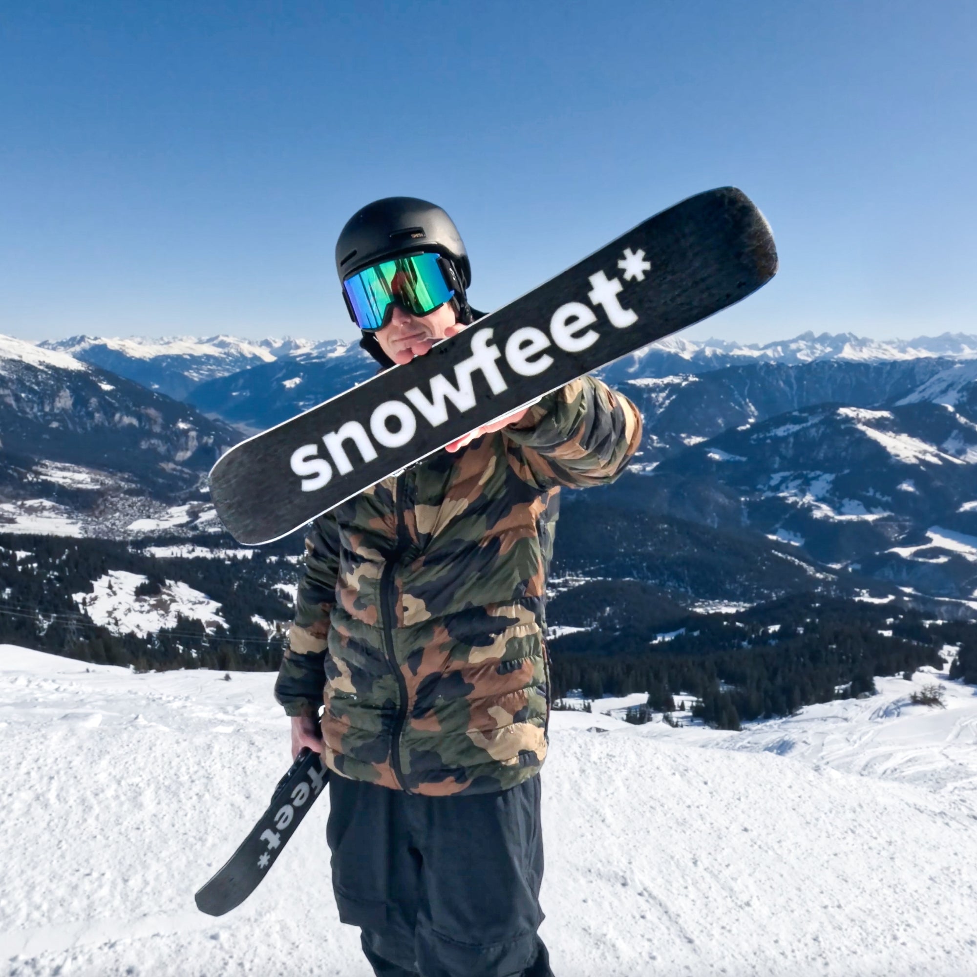 Snowfeet* Skiblades | 65 CM | Skiboards Snowblades Short Mini Skis