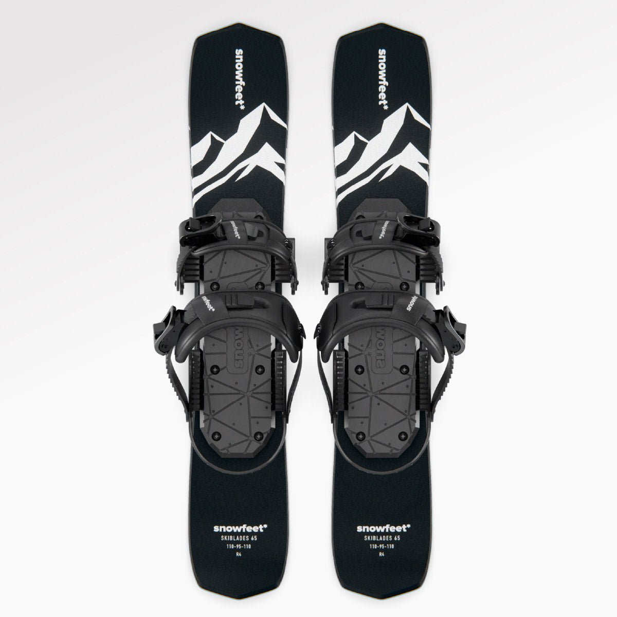 Skiboards by Snowfeet* - 65 cm |Skiblades, Snowblades, Short Mini Skis