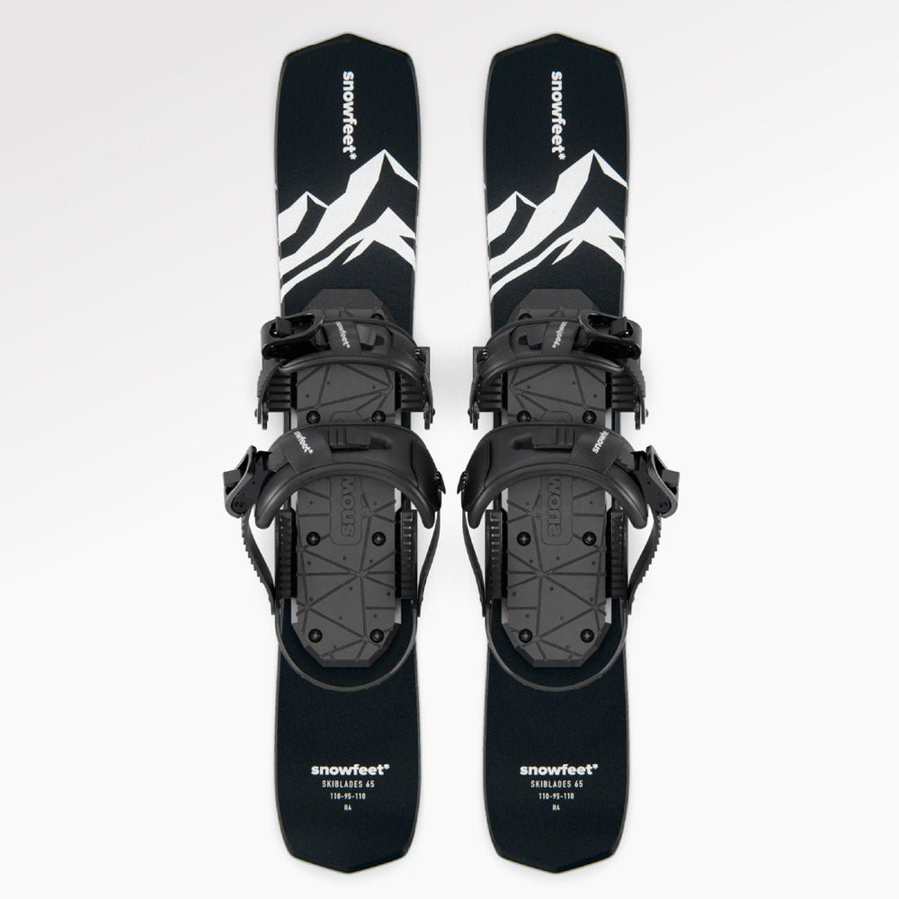 Skiboards by Snowfeet* - 65 cm |Skiblades, Snowblades, Short Mini Skis