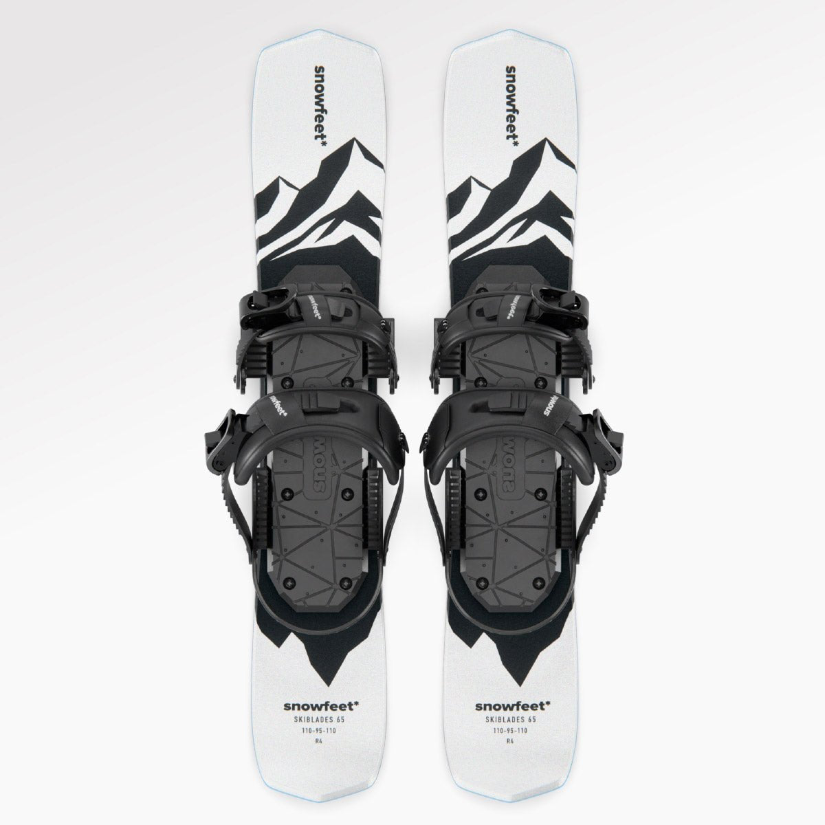 Snowfeet* Skiblades | 65 CM | Skiboards Snowblades Short Mini Skis