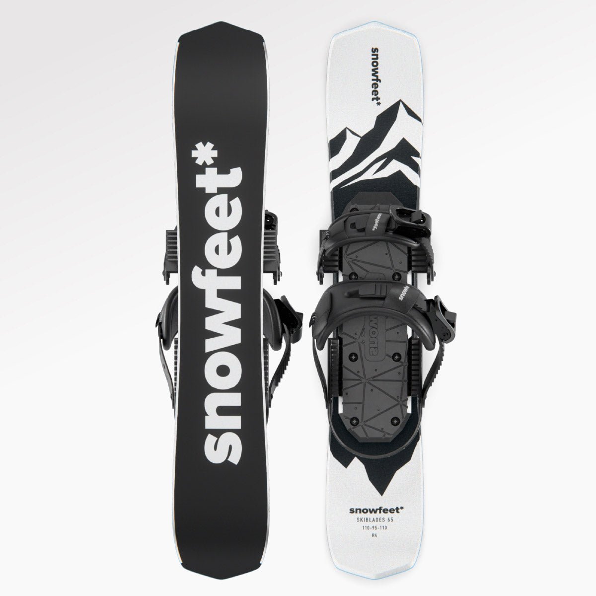 Snowfeet* Skiblades | 65 CM | Skiboards Snowblades Short Mini Skis